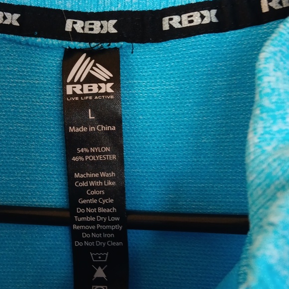 Women's long sleeve blue exercise shirt. - Picture 2 of 7